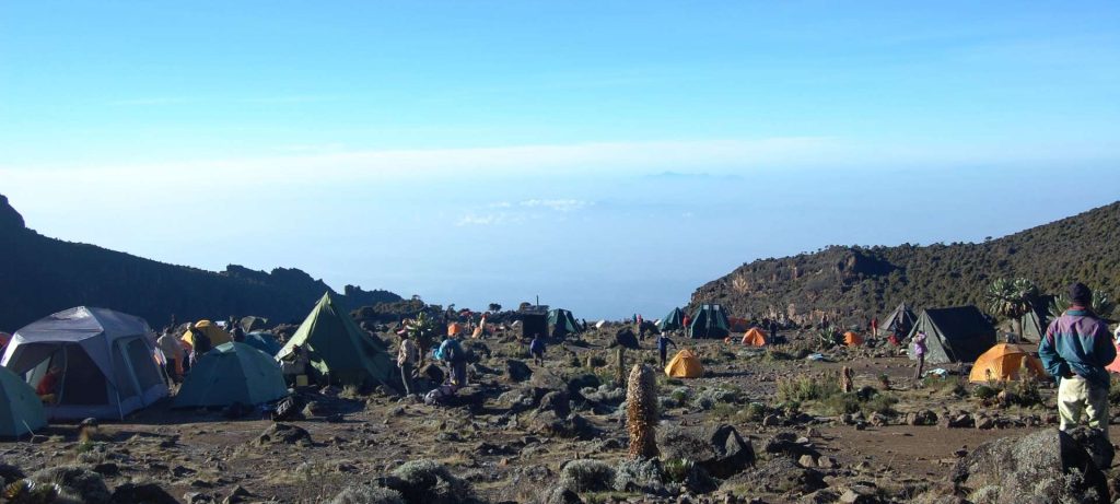 <strong><strong>Shira 2 Camp to Lava Tower and Barranco Camp</strong></strong>